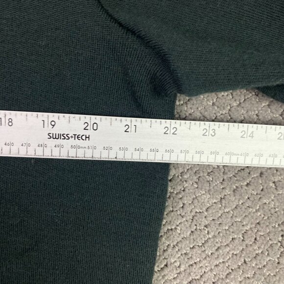 NWOT Logistik Sweater Men's Medium Green Wool Military Commando Elbow Patch - Picture 5 of 8